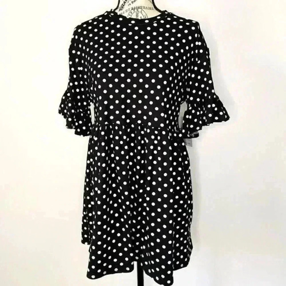 Velvet Torch Polka Dot Waist Tunic/Dress - Picture 1 of 2